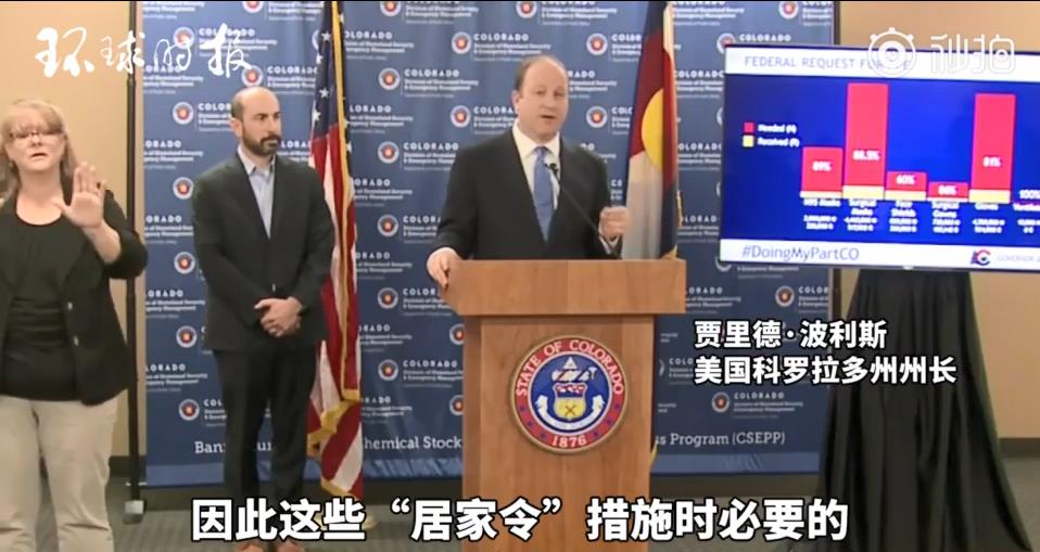 科罗拉多州长：联邦政府不给力，我们找中国买医疗物资